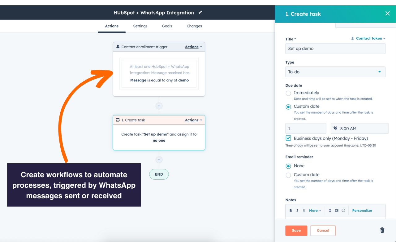 WhatsApp HubSpot Connect - 截图 2