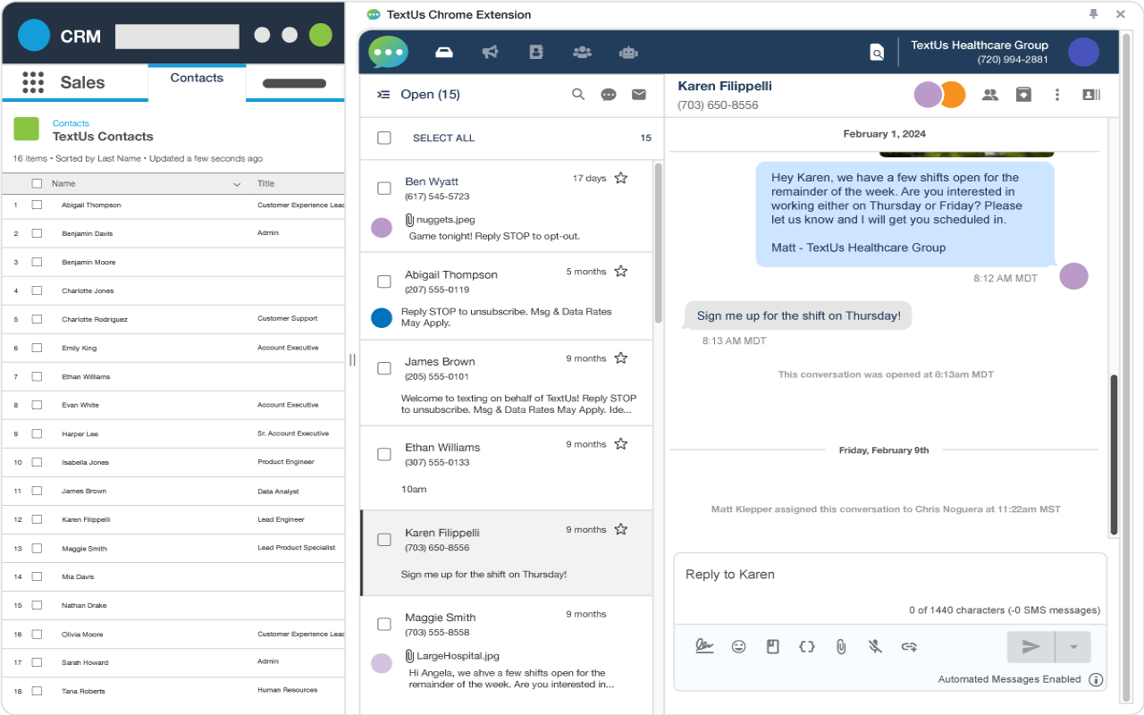 TextUs Chrome Extension - 截图 4