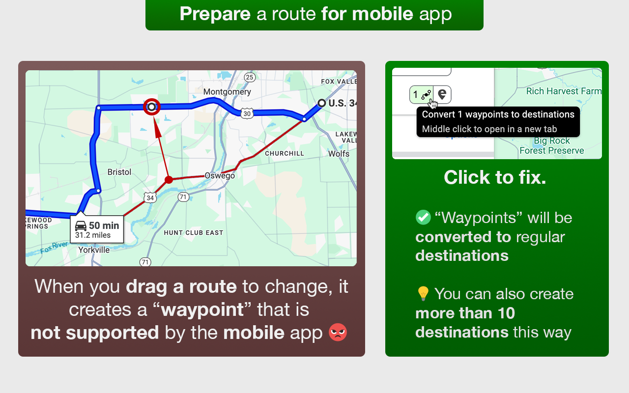 Google Maps Extended Routes - 截图 5