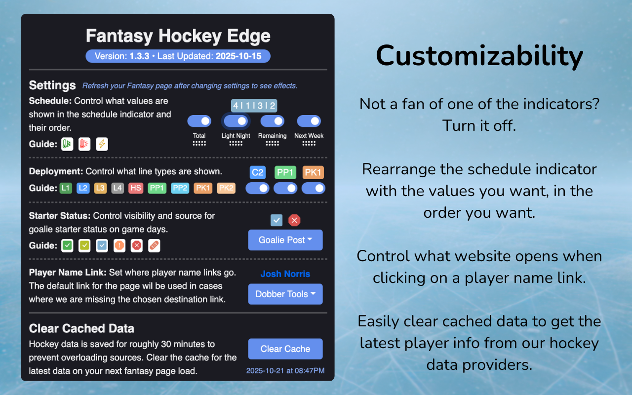 Fantasy Hockey Edge - 截图 2