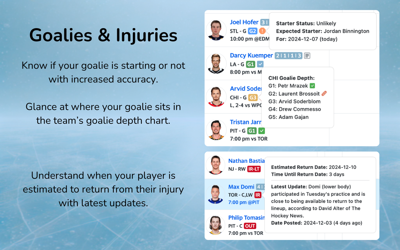 Fantasy Hockey Edge - 截图 4