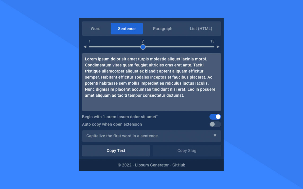 Lipsum Generator - 截图 2