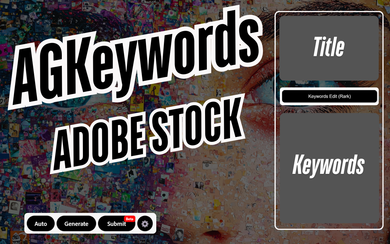AGKeywords - Title + Keywords for Adobe Stock - 截图 2