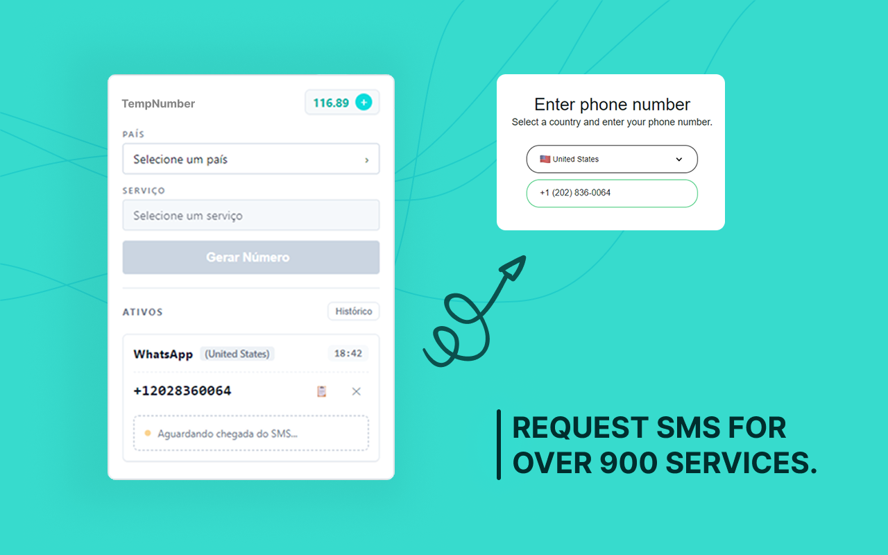 TempNumber - Virtual Number and SMS Generator - 截图 3