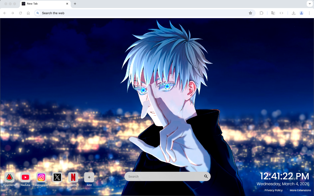 Satoru Gojo Iconic Stance Live Wallpaper - 截图 4