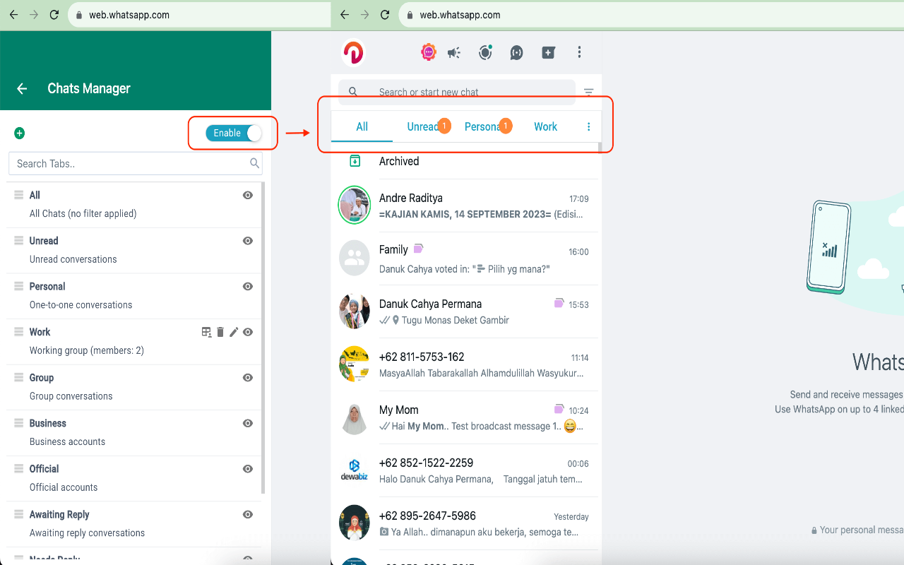 WA Gear - WhatsApp Campaign and CRM - 截图 5
