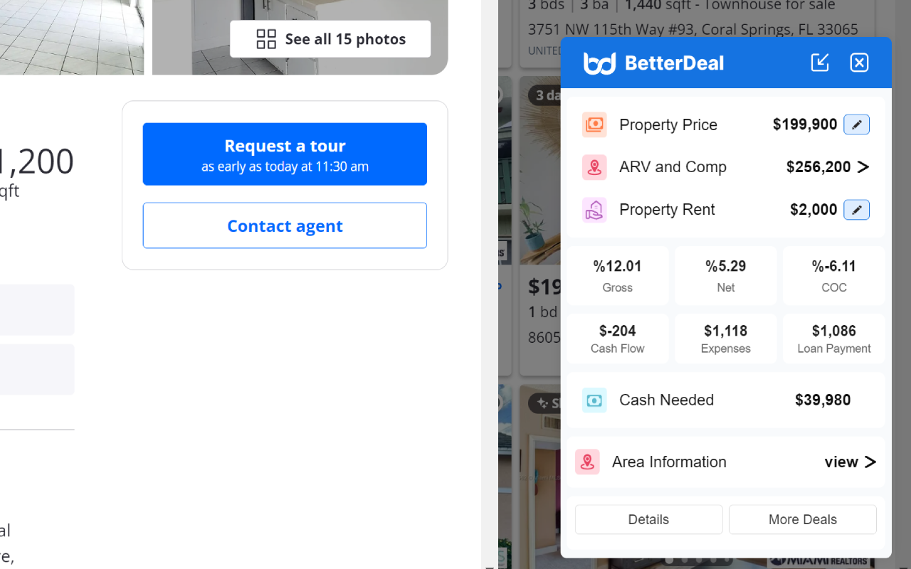 BetterDeal.ai - Supercharging Zillow For Real Estate Investors - 截图 4