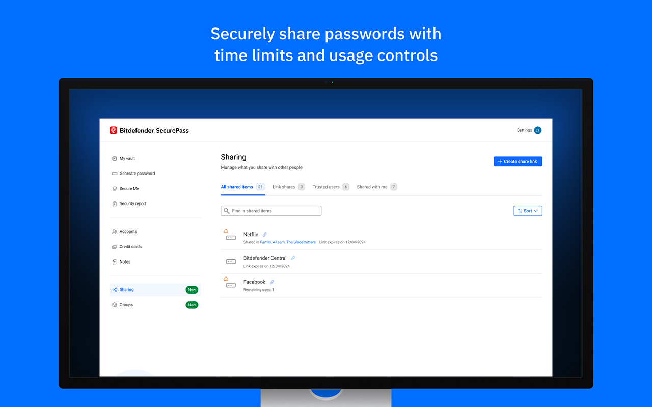 Bitdefender SecurePass - 截图 1