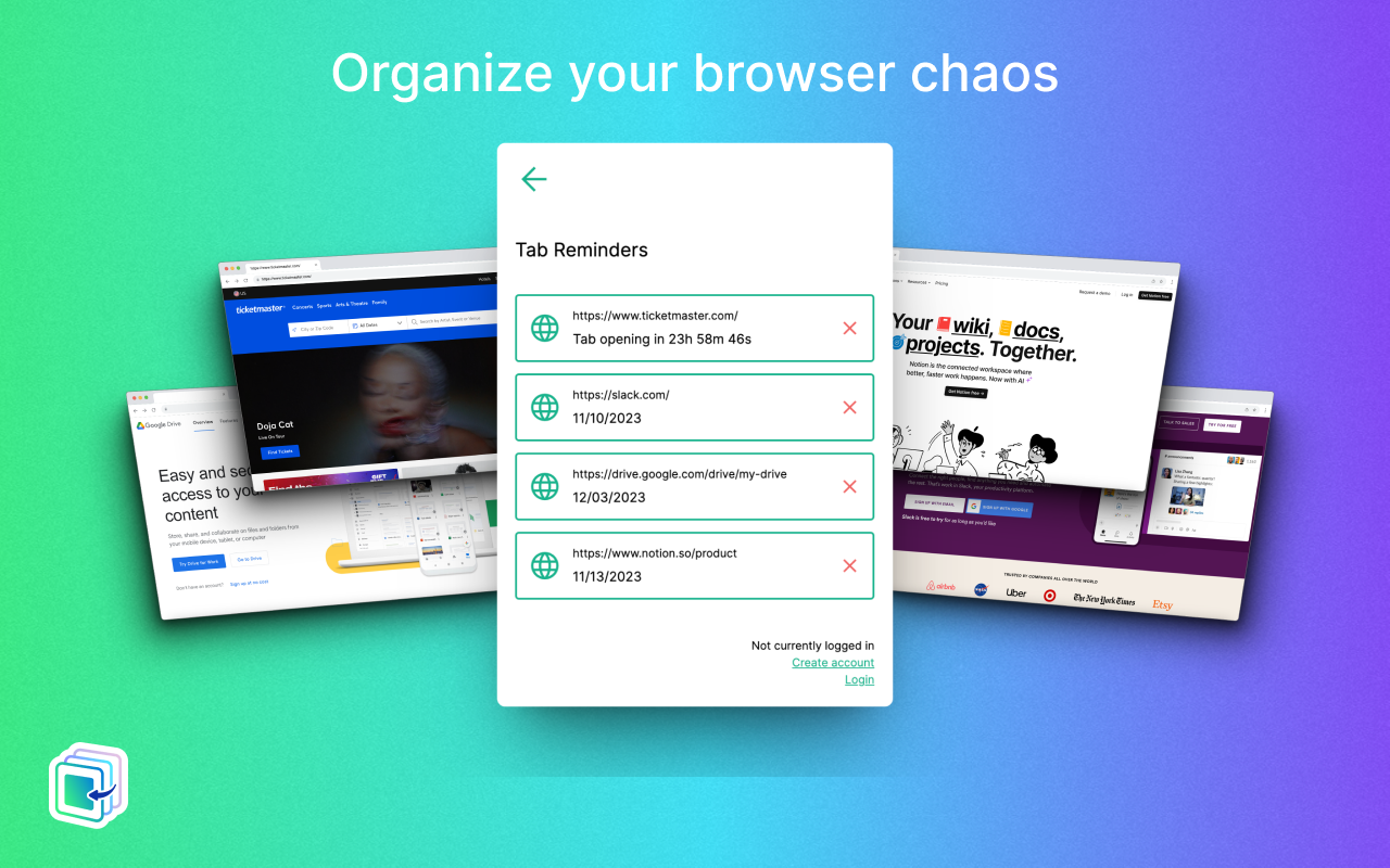 Tab Reminder - Schedule Tabs to Reopen Later - 截图 1