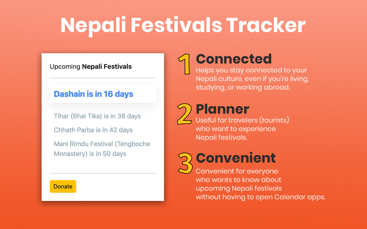 Nepali Festivals Tracker - 截图 2