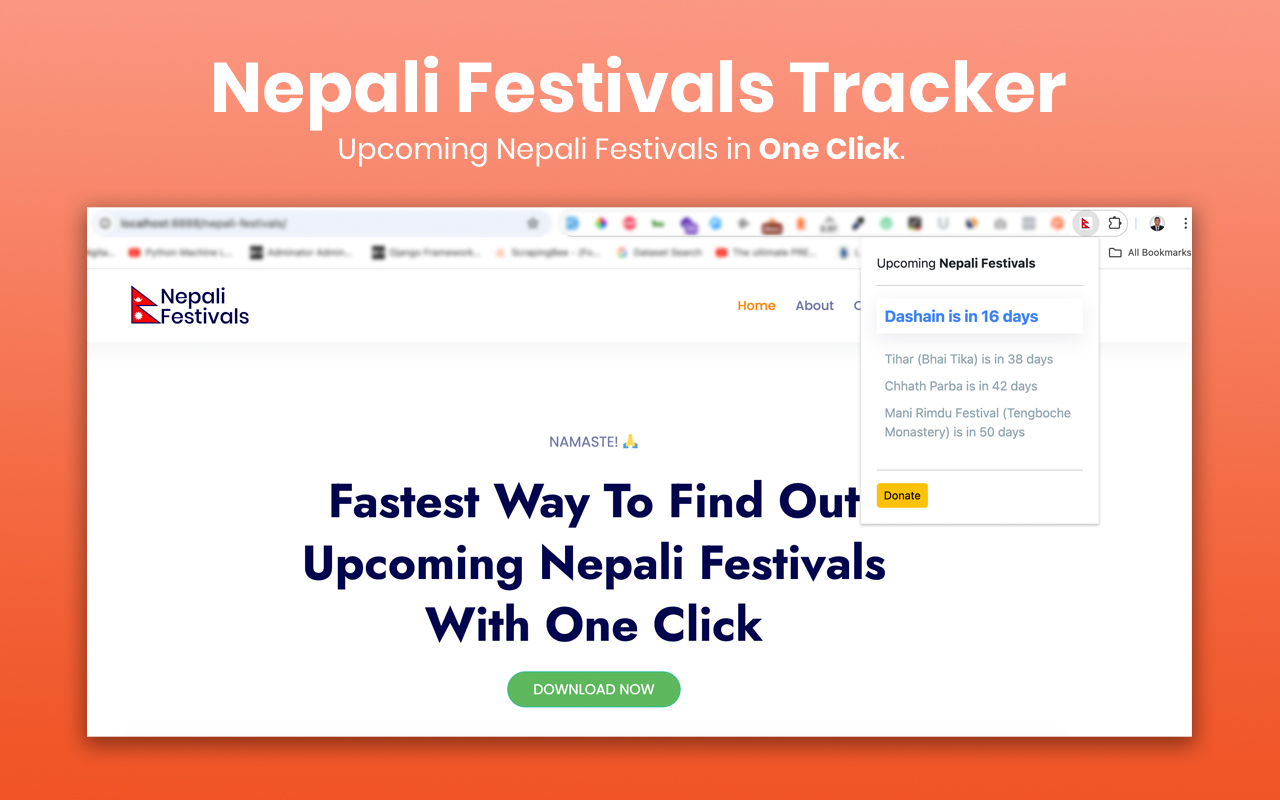 Nepali Festivals Tracker - 截图 3