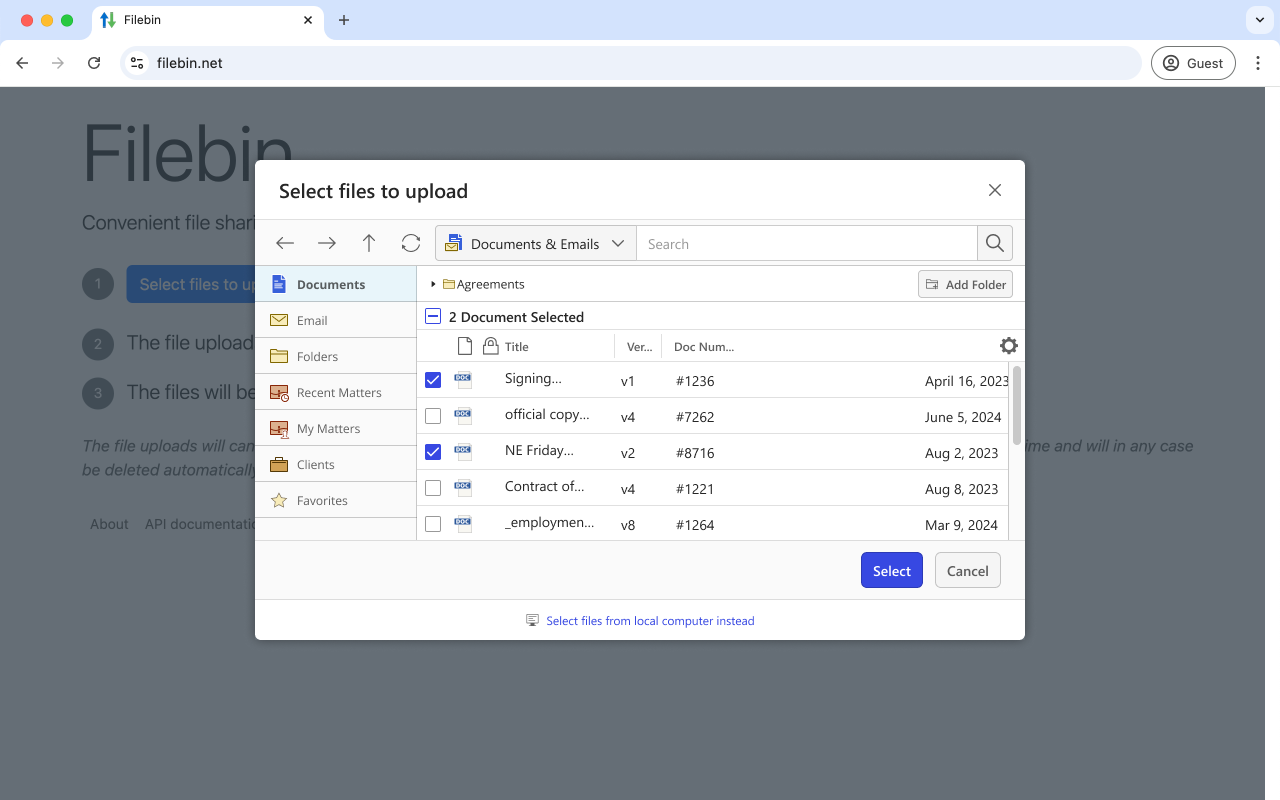 iManage File Transfer - 截图 3