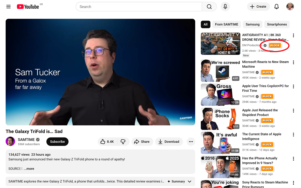 YouTube Channel Blocker - 截图 3