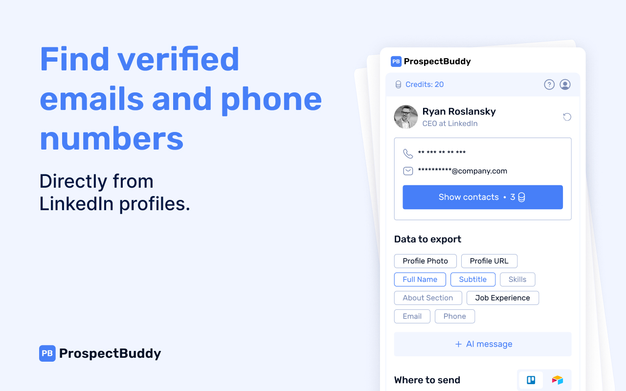 ProspectBuddy — LinkedIn Prospecting Tool for Airtable & Trello - 截图 2