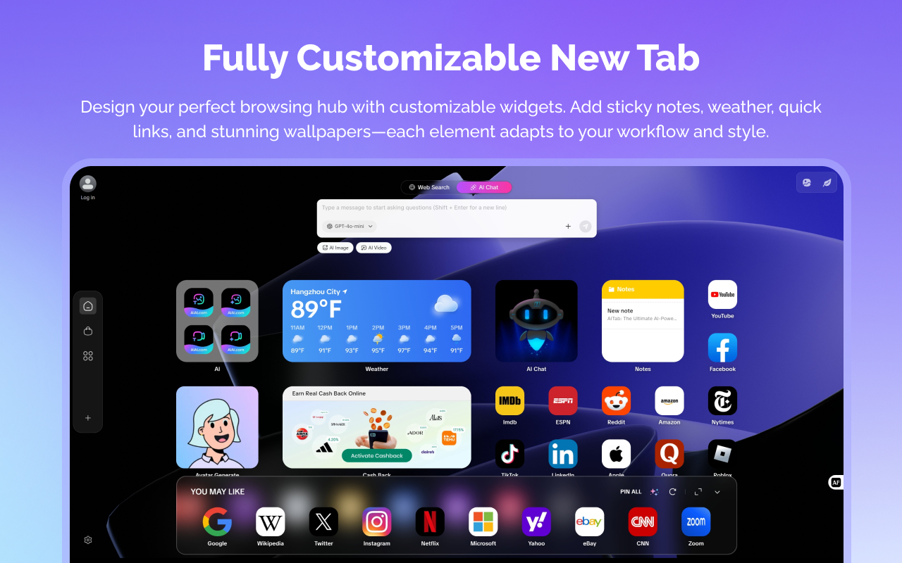 AITab: Sidebar AI Assistant | GPT-5.1, Gemini 3 Pro, DeepSeek & AI Tools - 截图 4