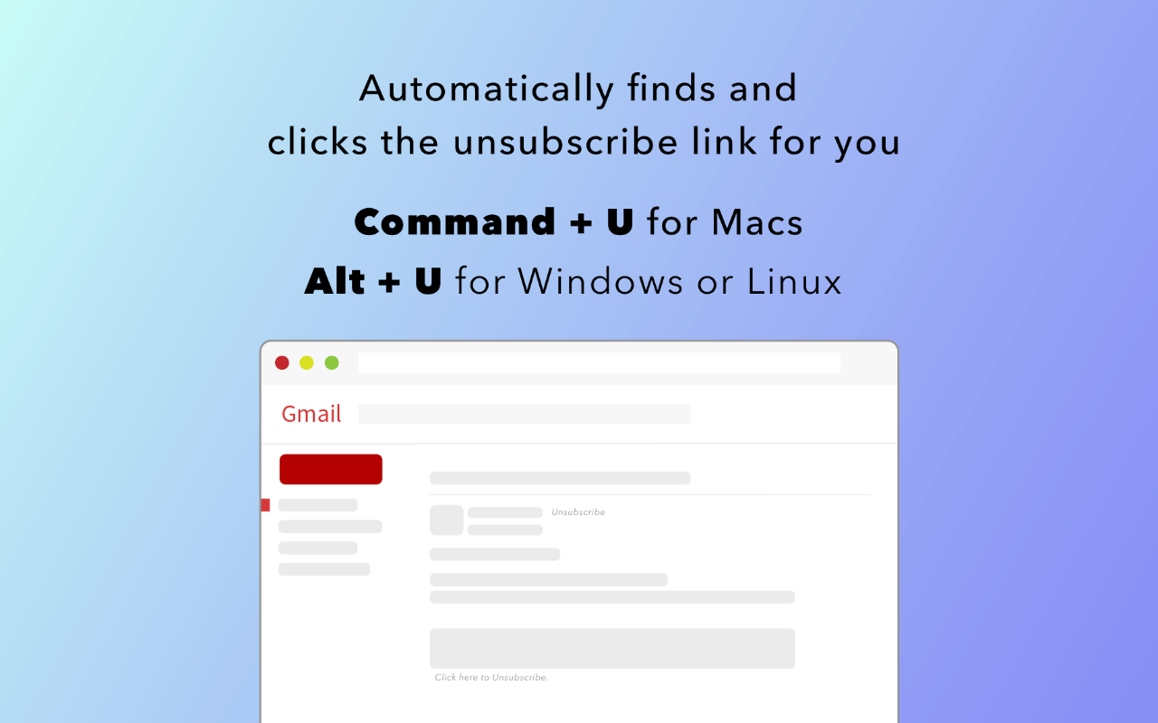 Gmail Unsubscribe - 截图 1