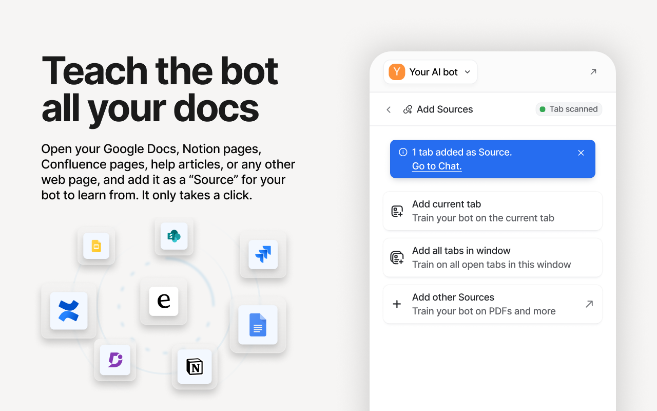 eesel AI: ChatGPT Sidebar for AI in Google Docs, Zendesk & more - 截图 1