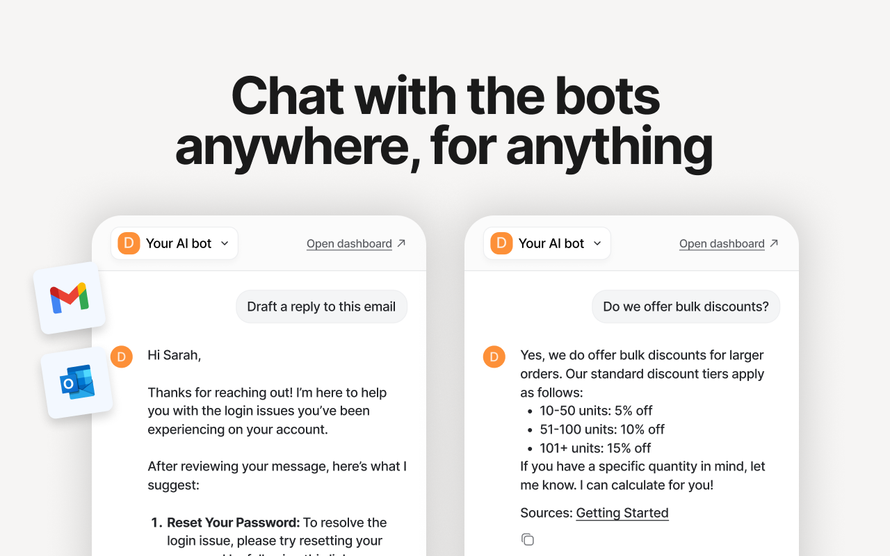 eesel AI: ChatGPT Sidebar for AI in Google Docs, Zendesk & more - 截图 3