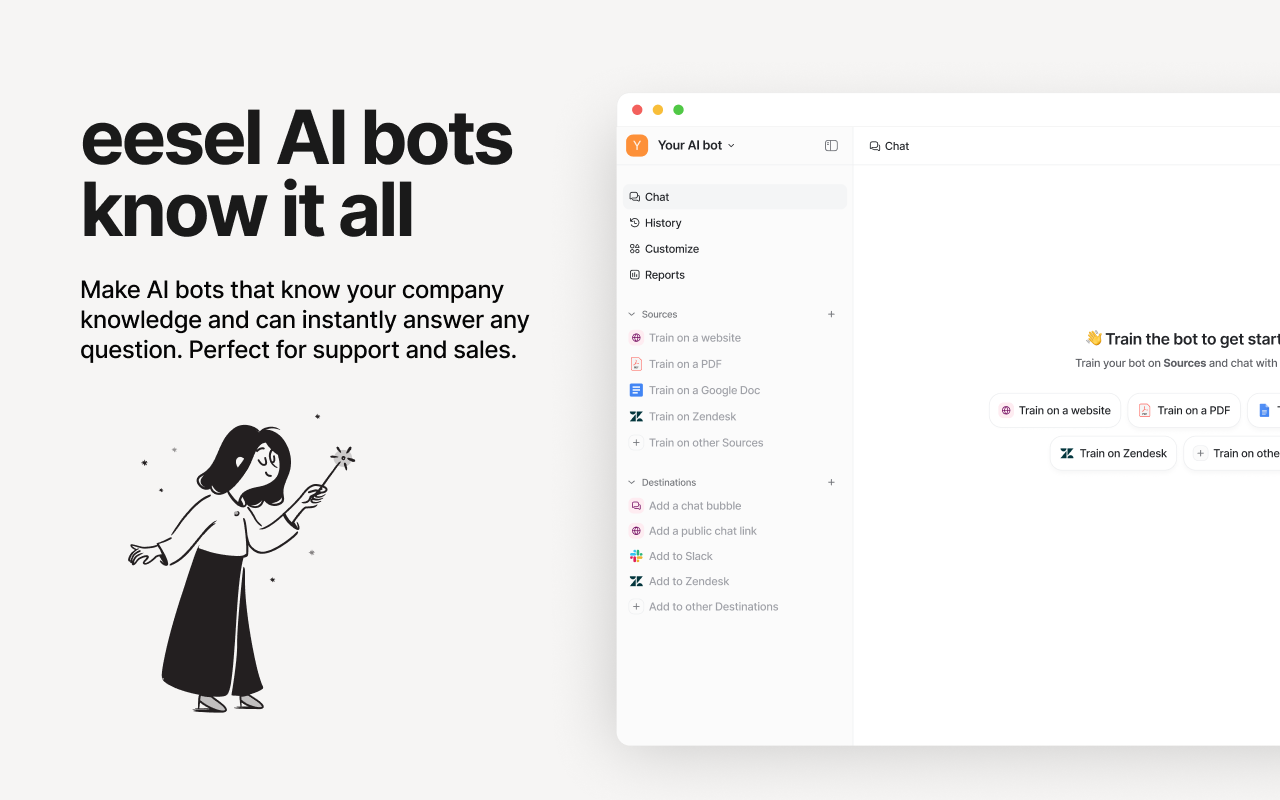 eesel AI: ChatGPT Sidebar for AI in Google Docs, Zendesk & more - 截图 4