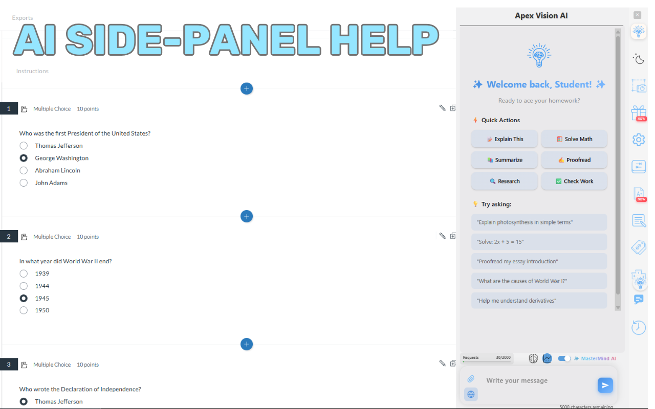 AI Homework Helper - Apex Vision AI - 截图 1