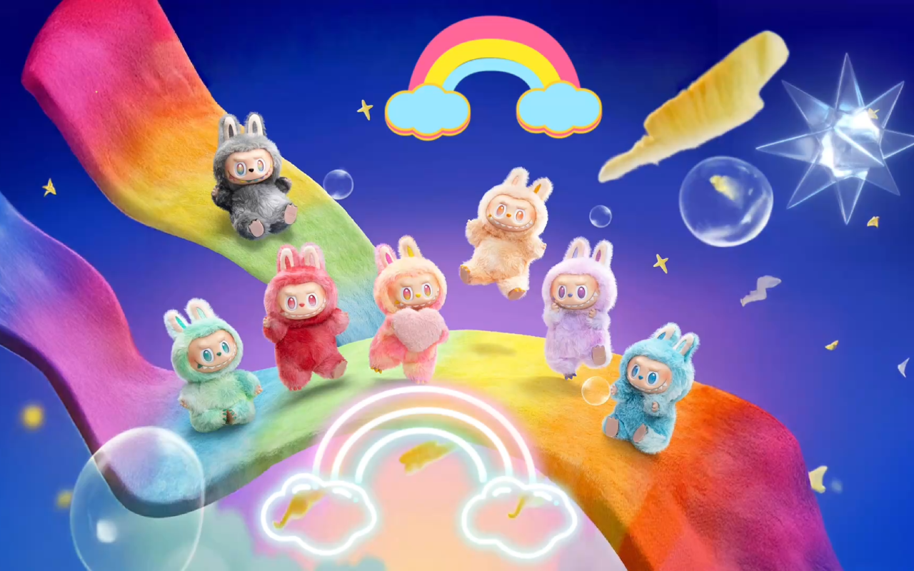 Labubu Rainbow Live Wallpaper - 截图 1