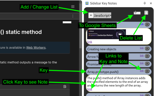 Sidebar Key Notes - 截图 2
