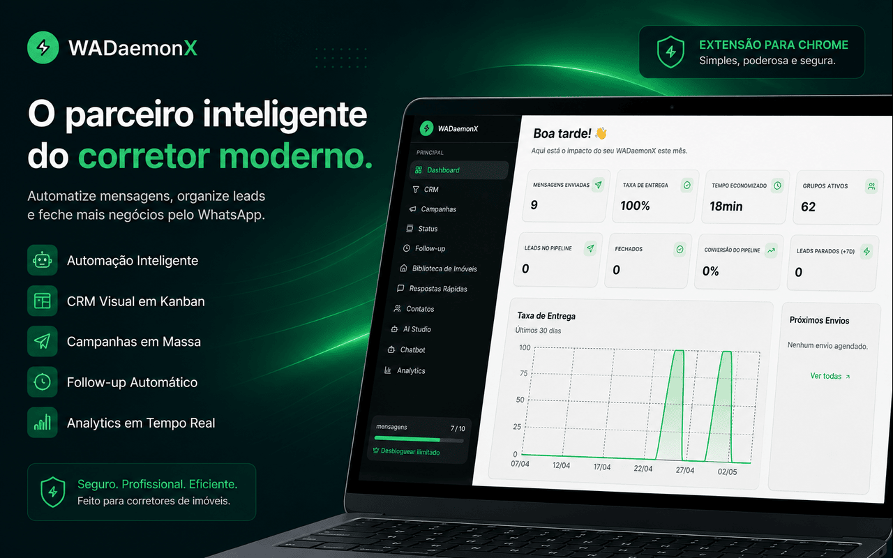 WADaemonX - Sell more and serve better on WhatsApp with automation. - 截图 1