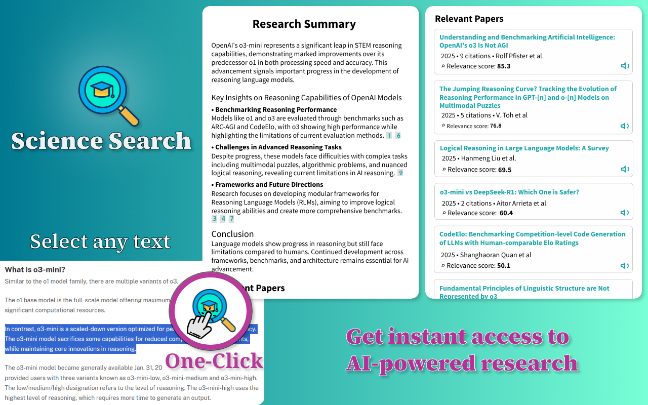 Science Search | Instant AI-Powered Research on Text & Videos - 截图 3