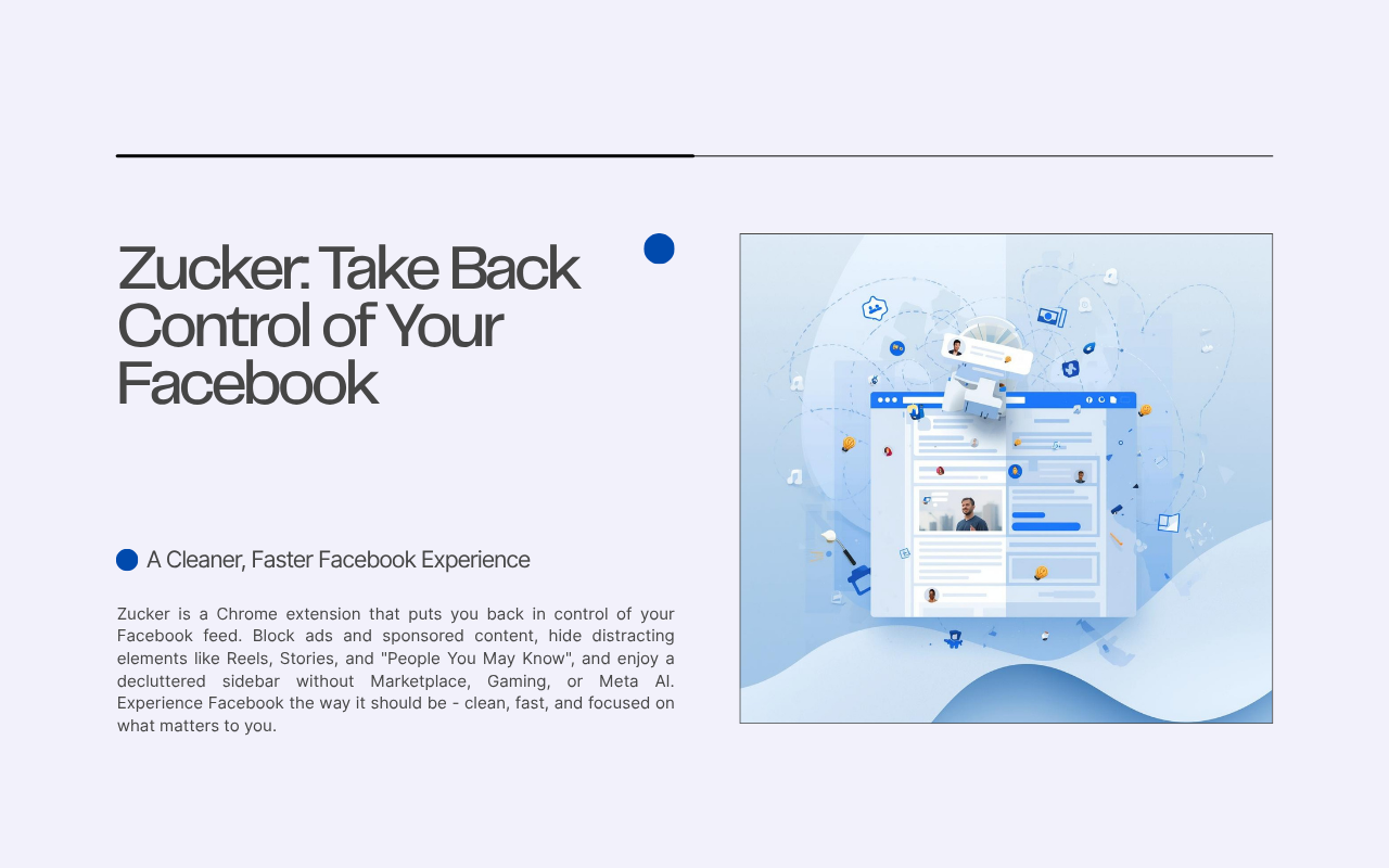 Zucker for Facebook - 截图 1