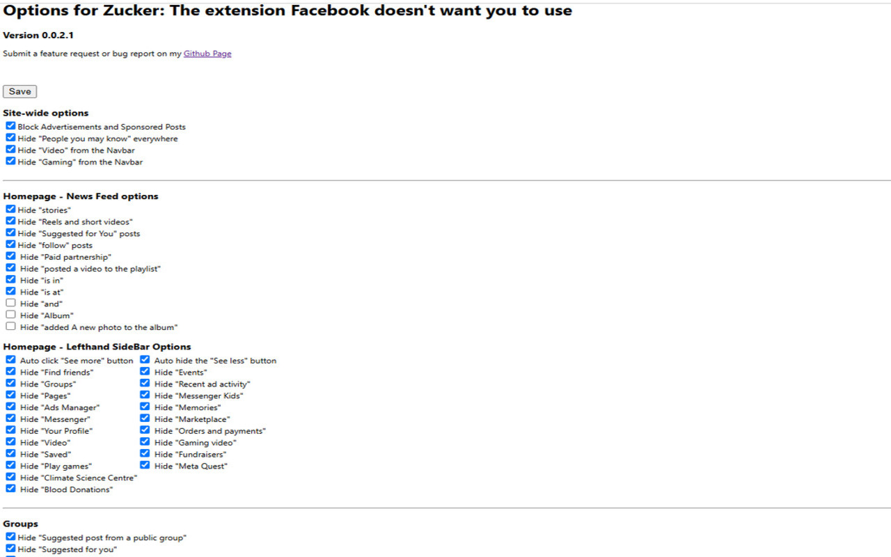 Zucker for Facebook - 截图 2