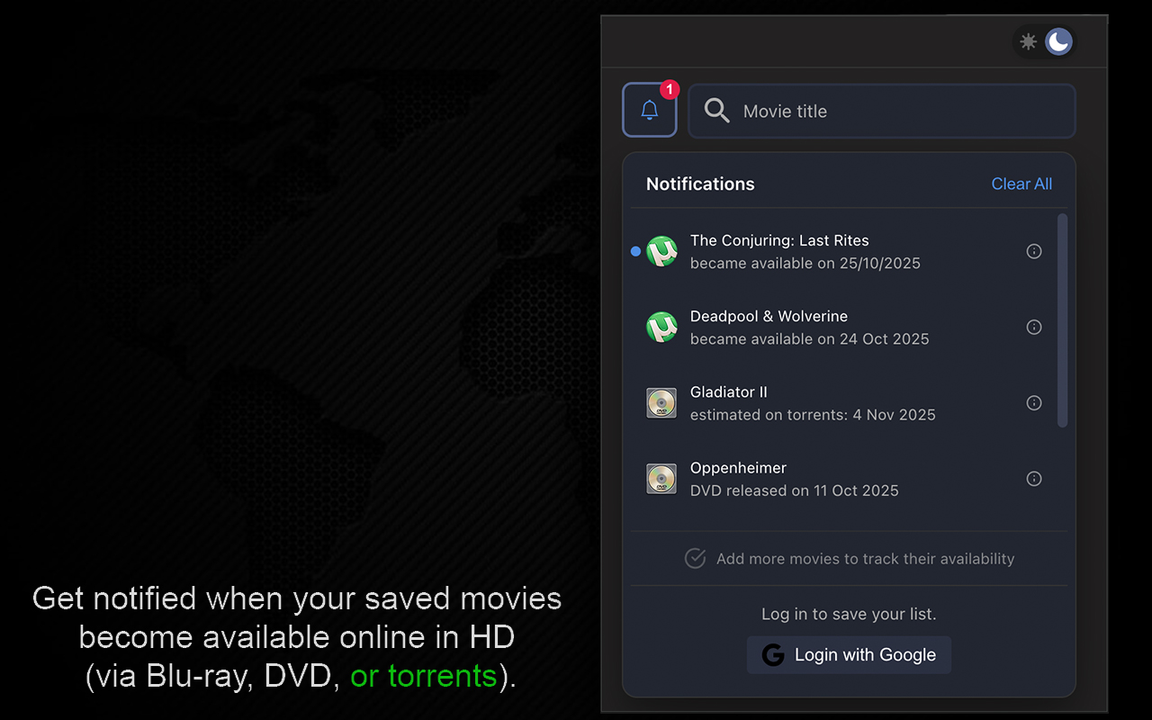 Movie Tracker List - 截图 2