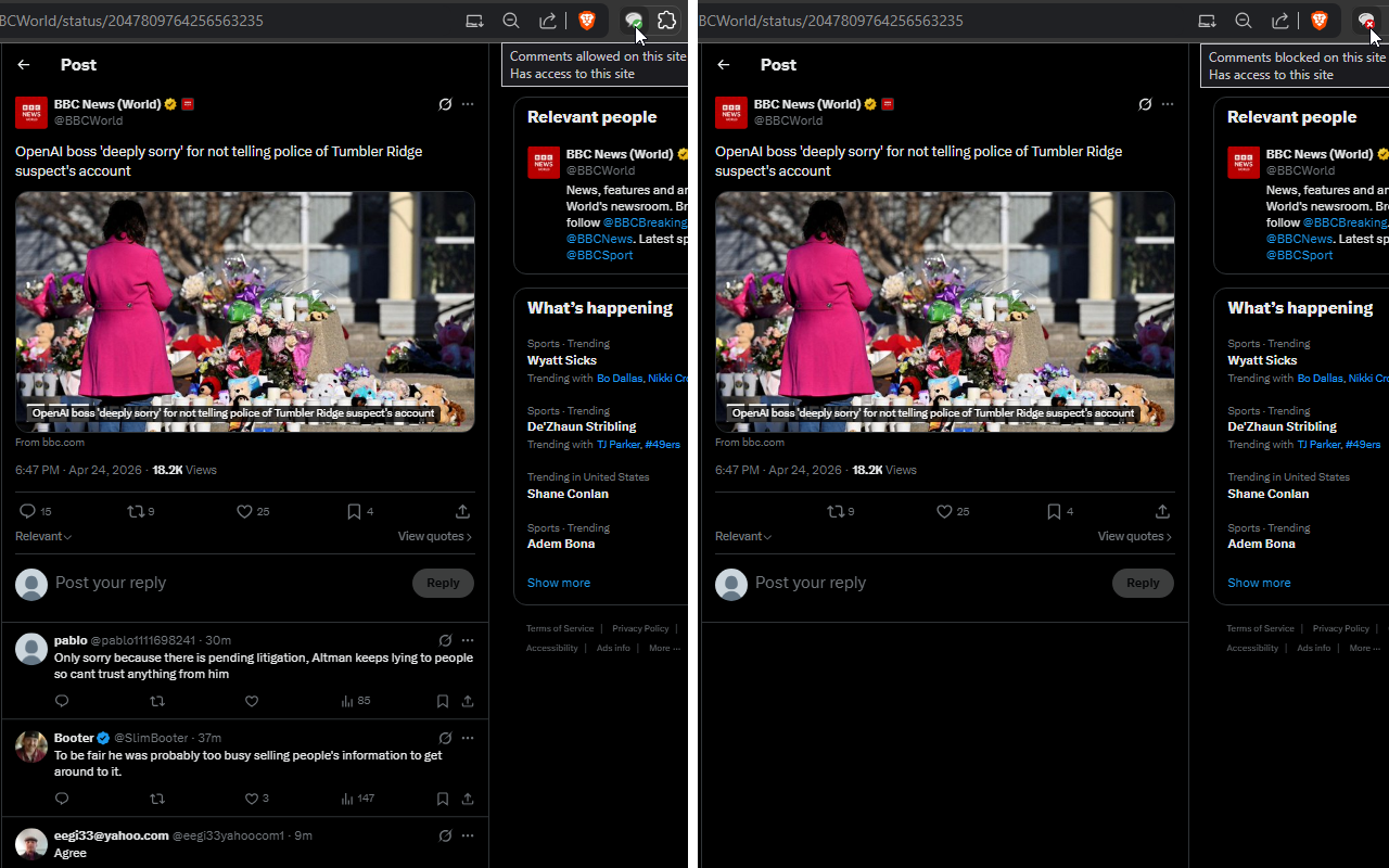Hide Comments Everywhere - 截图 5
