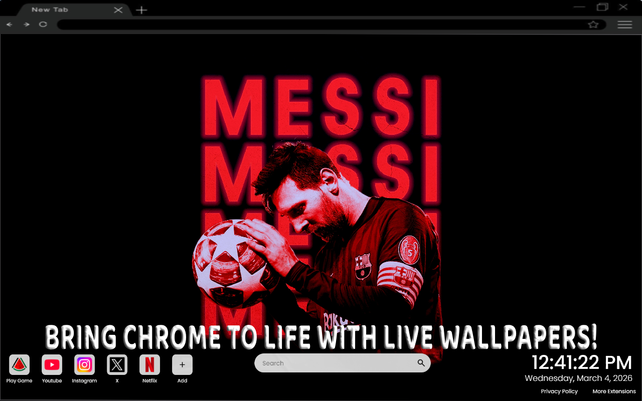 Messi Live Wallpaper - 截图 3