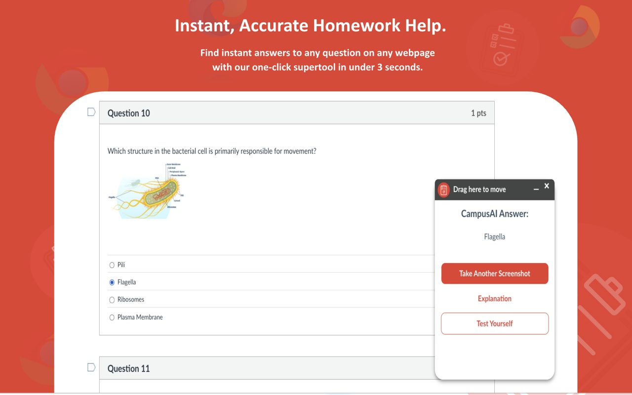 Campus AI - Canvas AI Homework Help - 截图 1