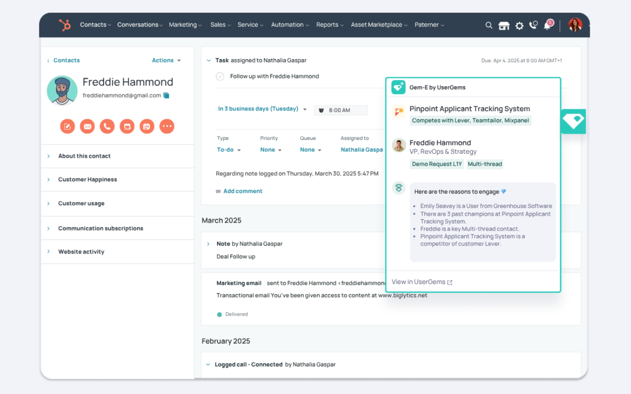 UserGems AI Copilot Chrome Extension - 截图 1