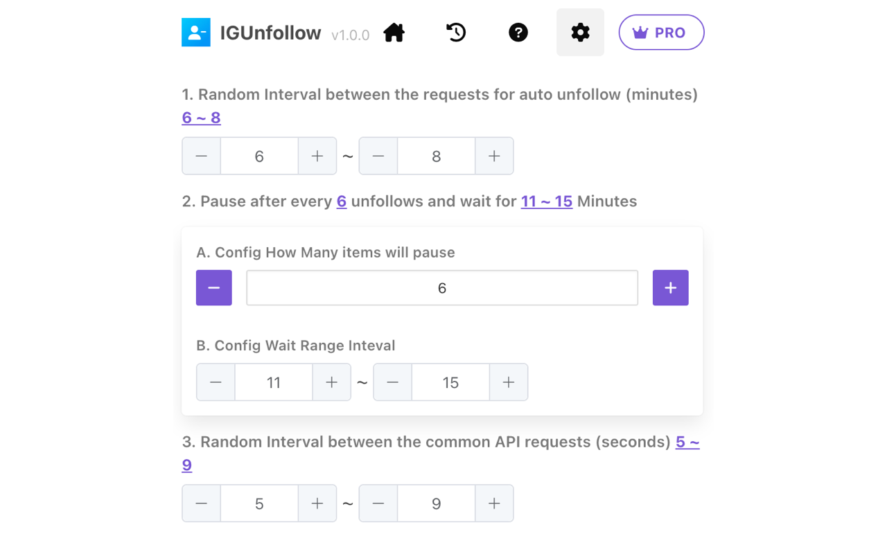 IG Unfollow: Smart Auto Unfollow Tool for IG - 截图 1
