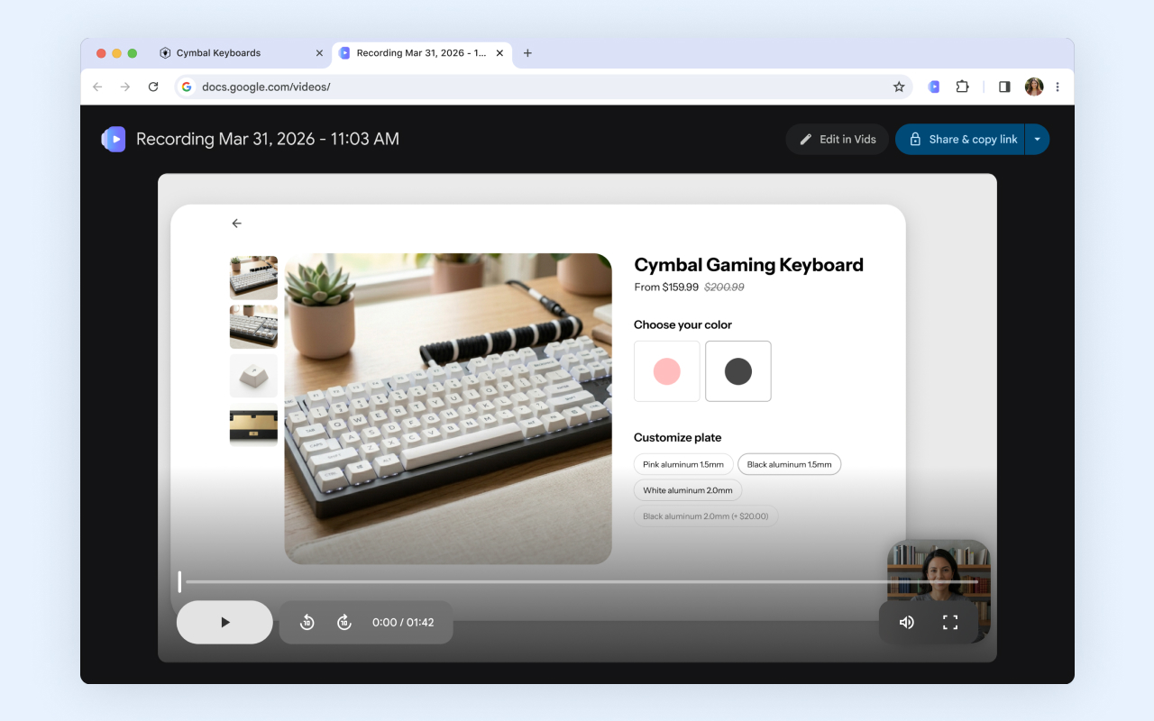 Google Vids 屏幕录制工具 - 截图 2