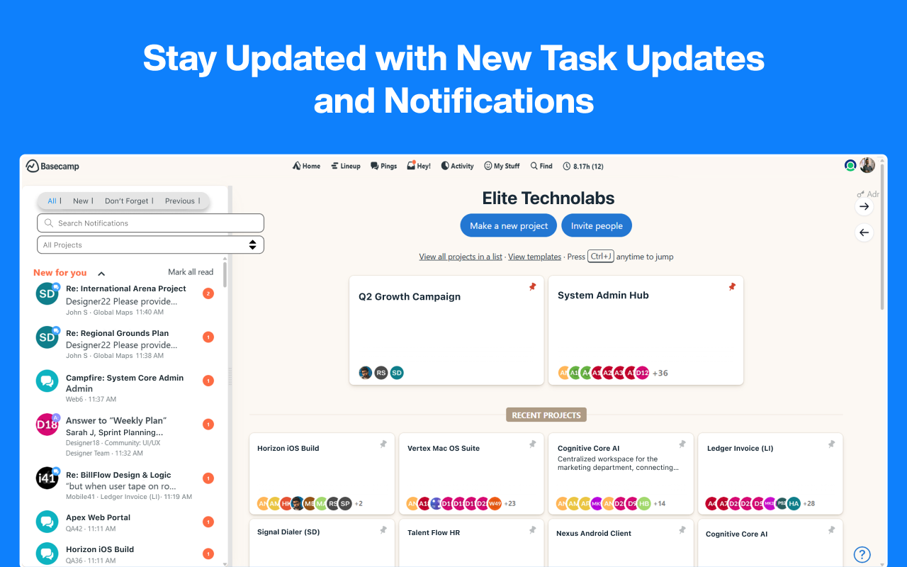 Basecamp: Sprint, Task Management - 截图 2