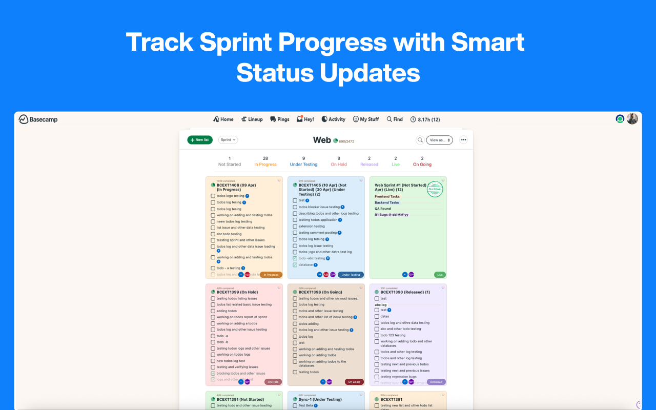 Basecamp: Sprint, Task Management - 截图 4