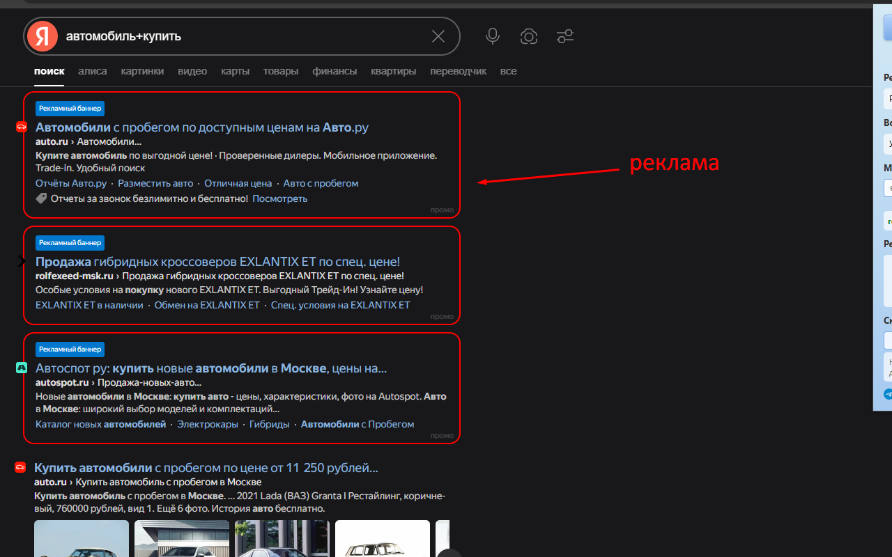 Yandex Ads Highlighter - 截图 3