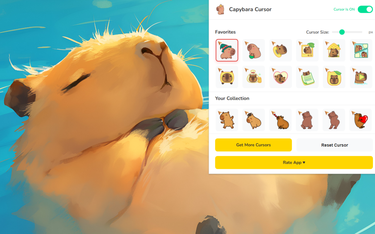 Capybara Cursor ★ Custom Cursor for Chrome™ - 截图 1