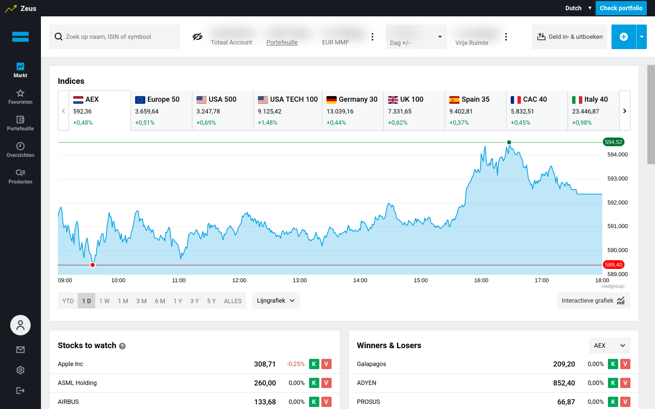 Zeus - Degiro Portfolio Manager - 截图 1