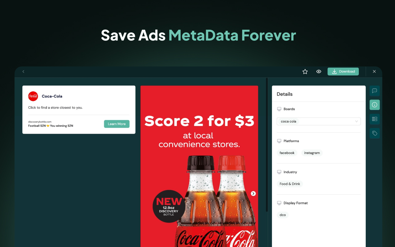 adnova - Save Facebook & TikTok ads - 截图 3
