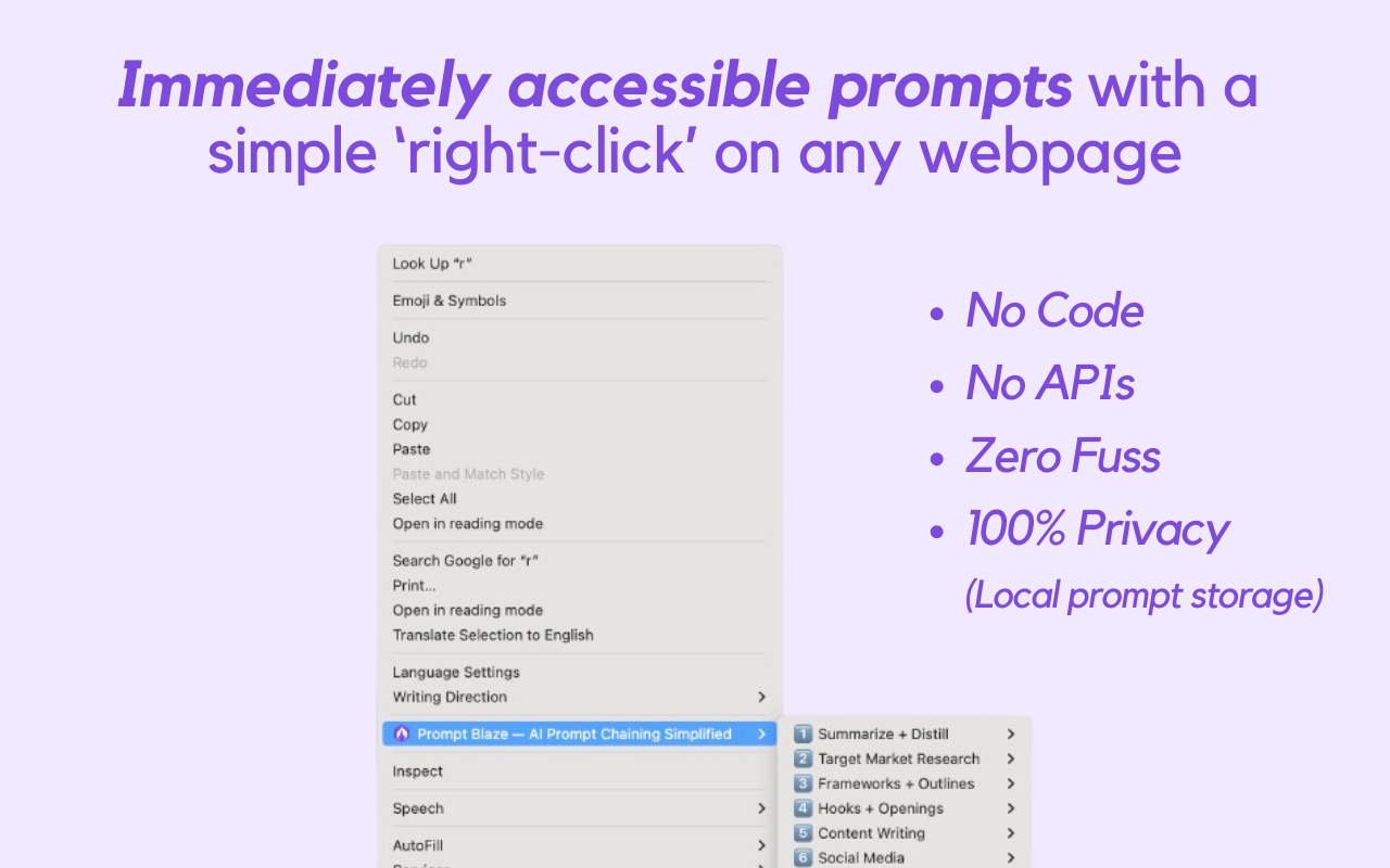 Prompt Blaze — AI Prompt Chaining Simplified - 截图 3