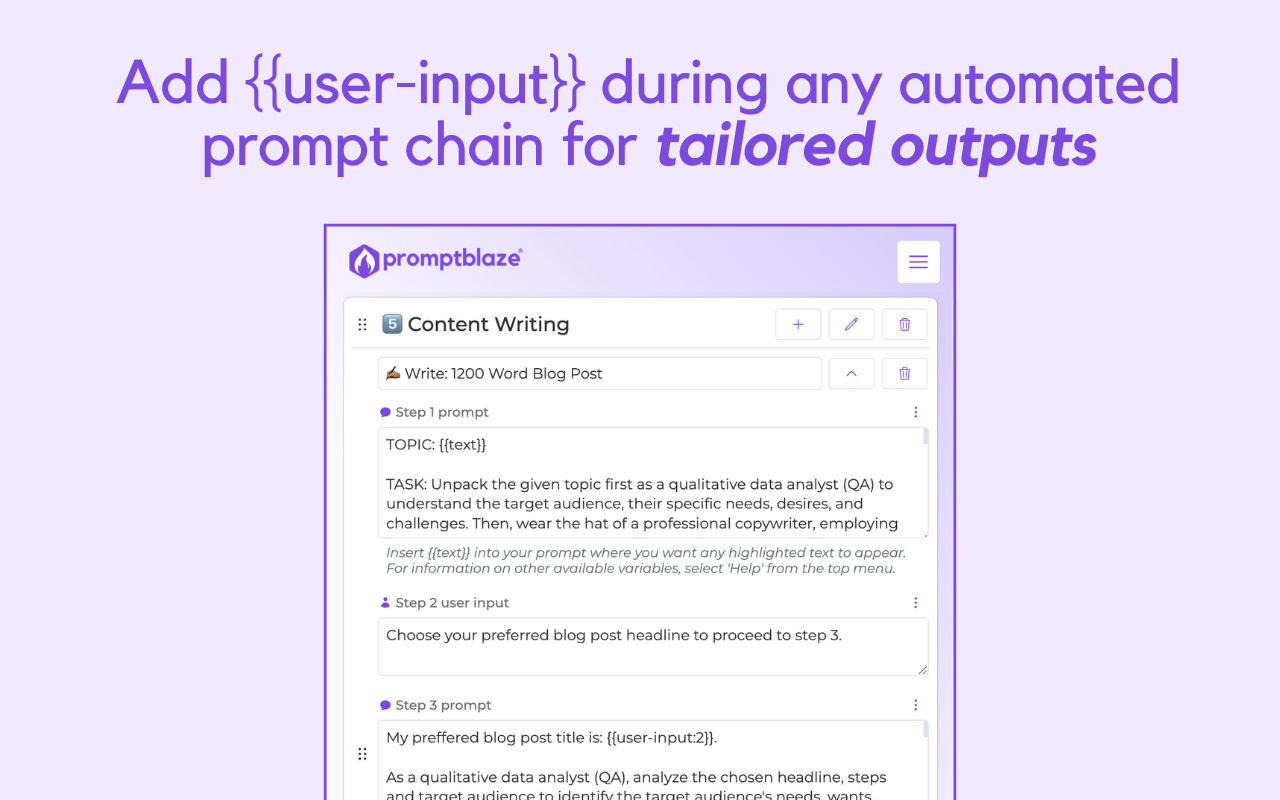 Prompt Blaze — AI Prompt Chaining Simplified - 截图 4