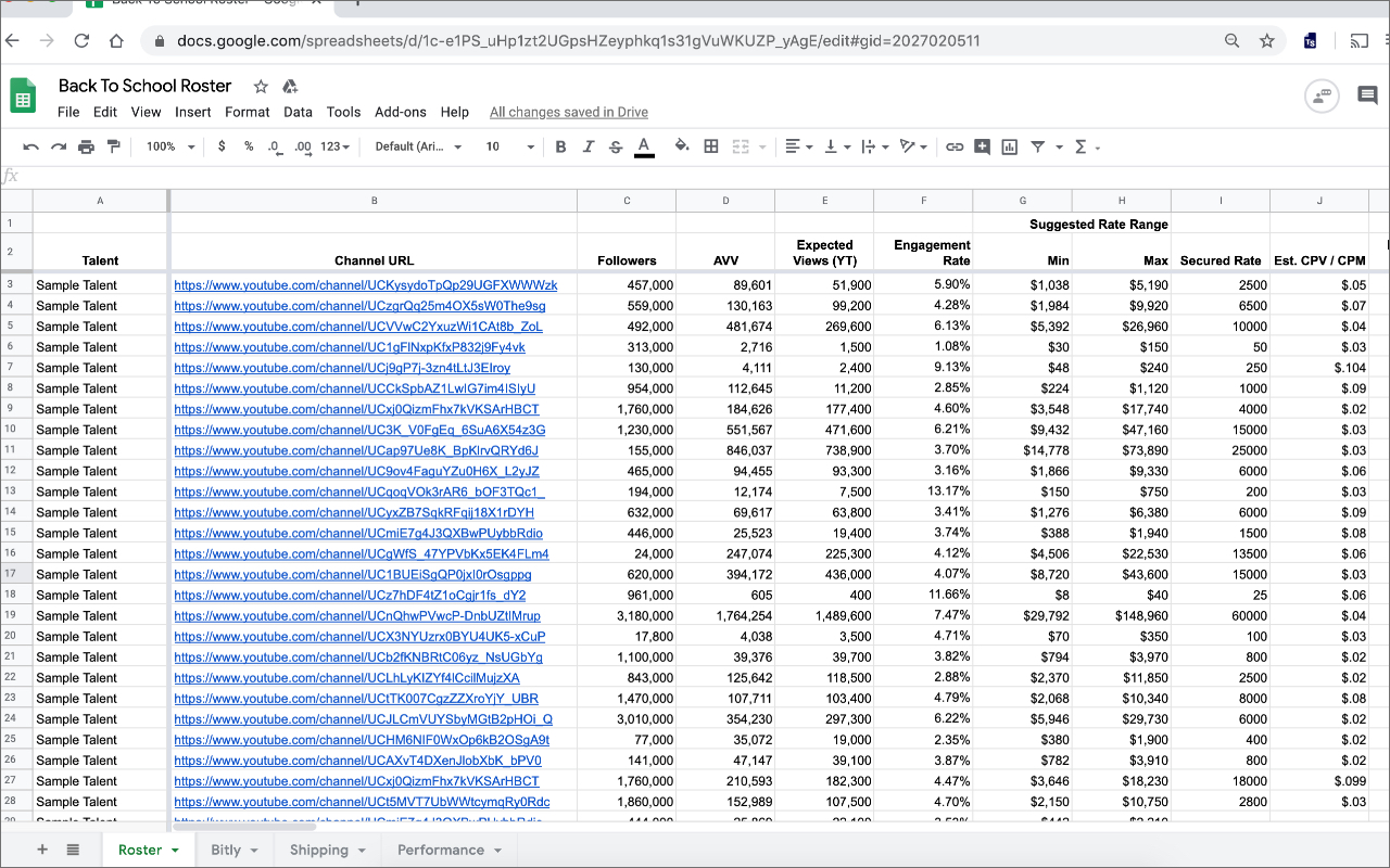 TalentSheets - 截图 4