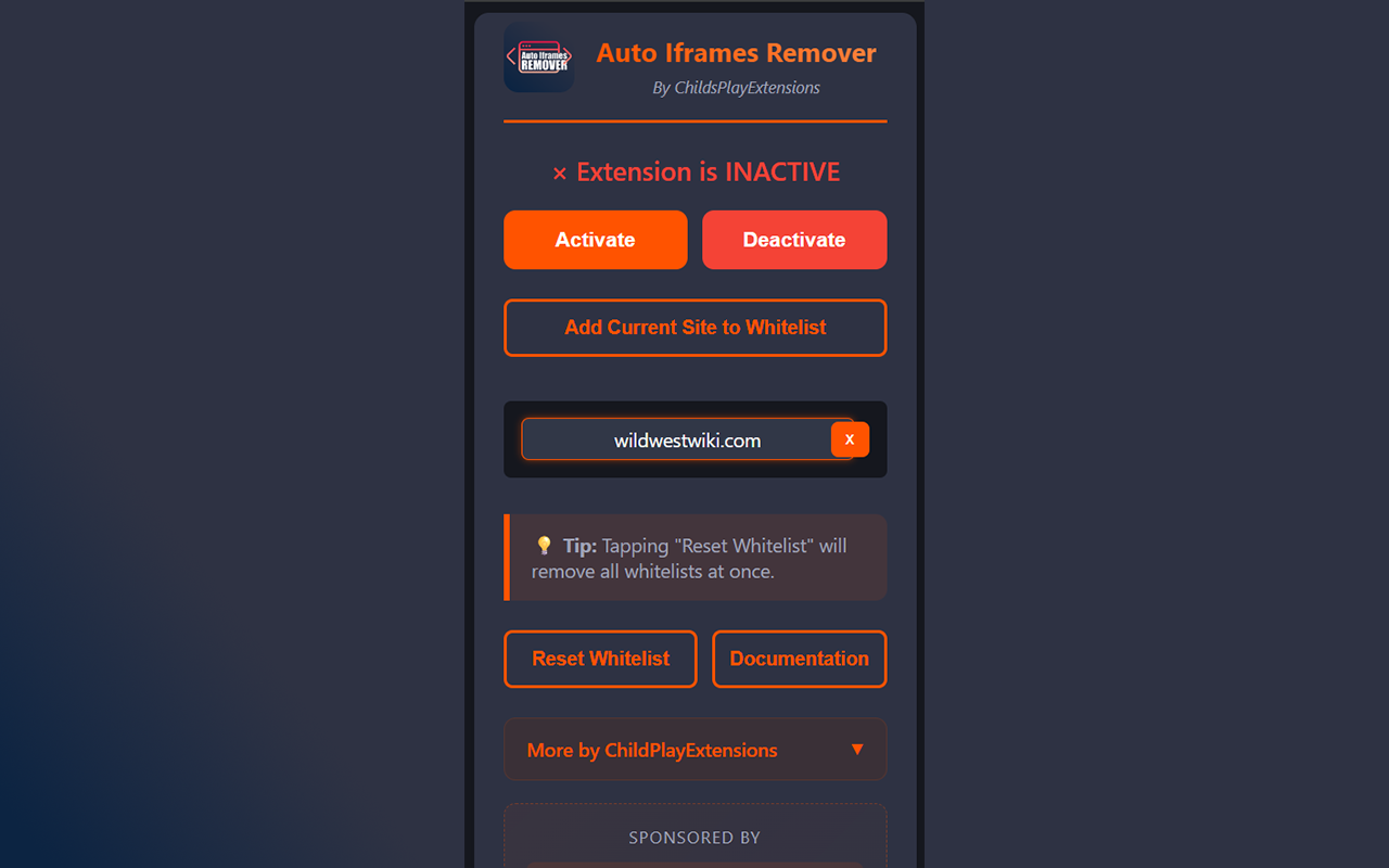 Auto Iframes Remover - 截图 4