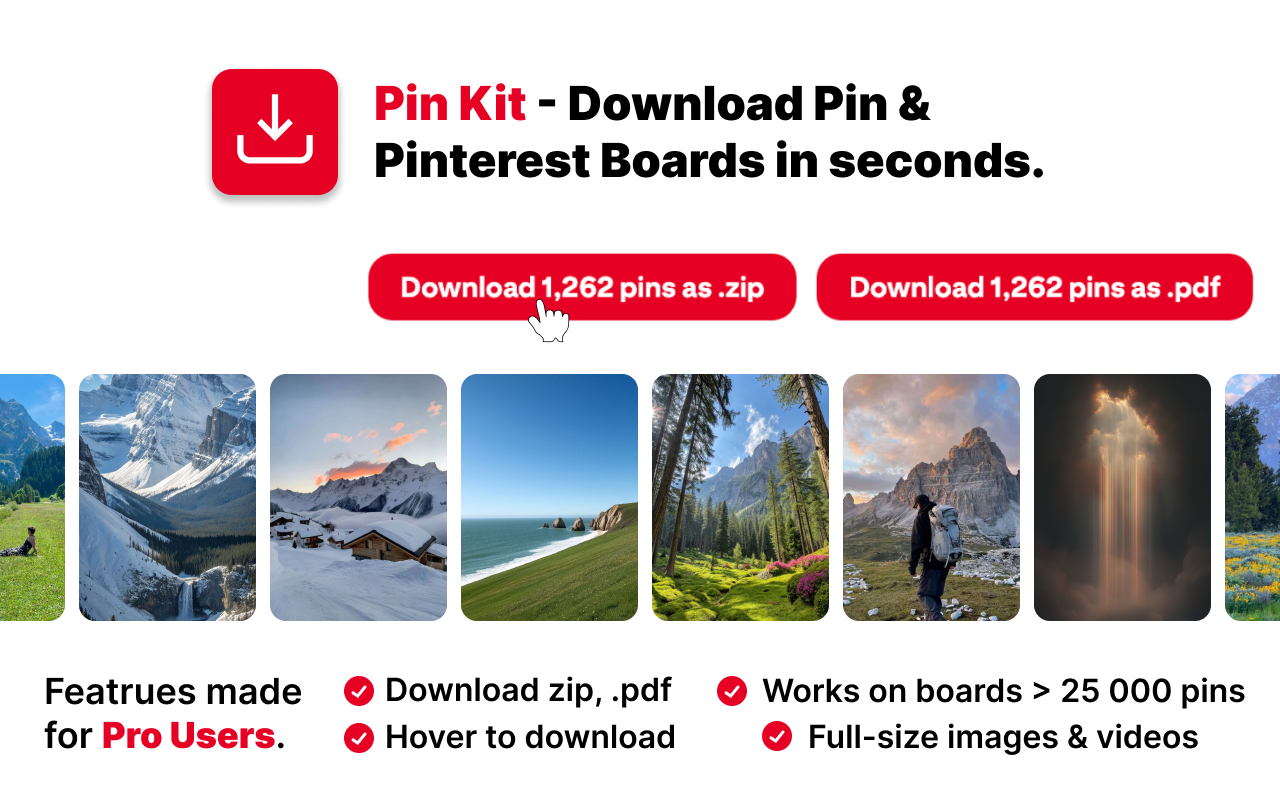 Pin Kit - Pinterest Board Downloader - 截图 5