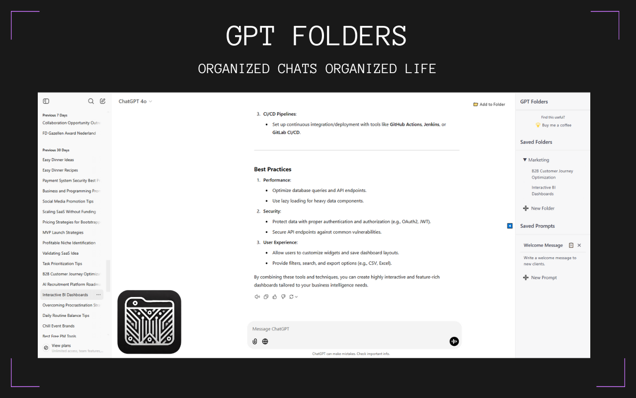 GPT Folders - 截图 4