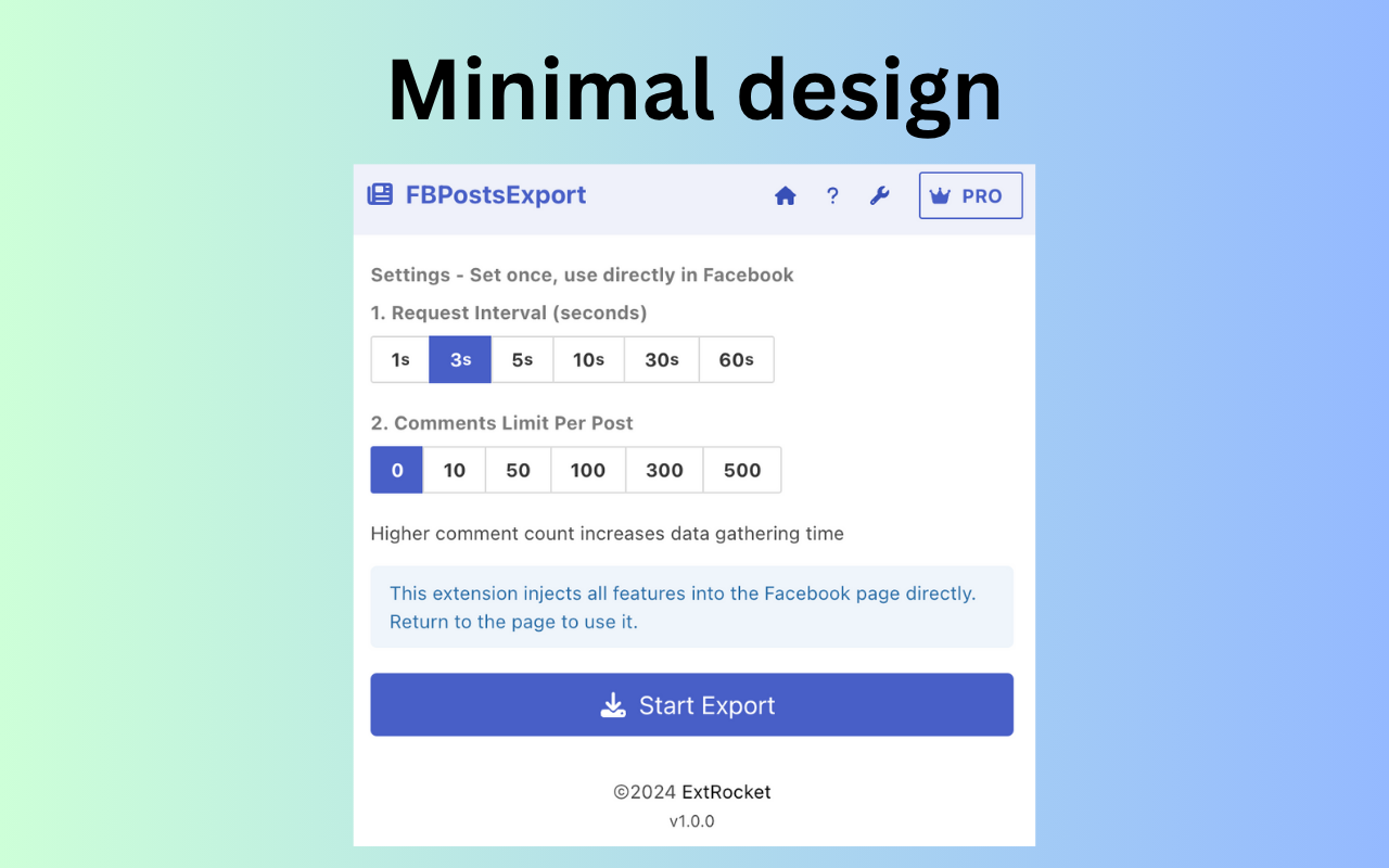 Posts Exporter For FB - 截图 2